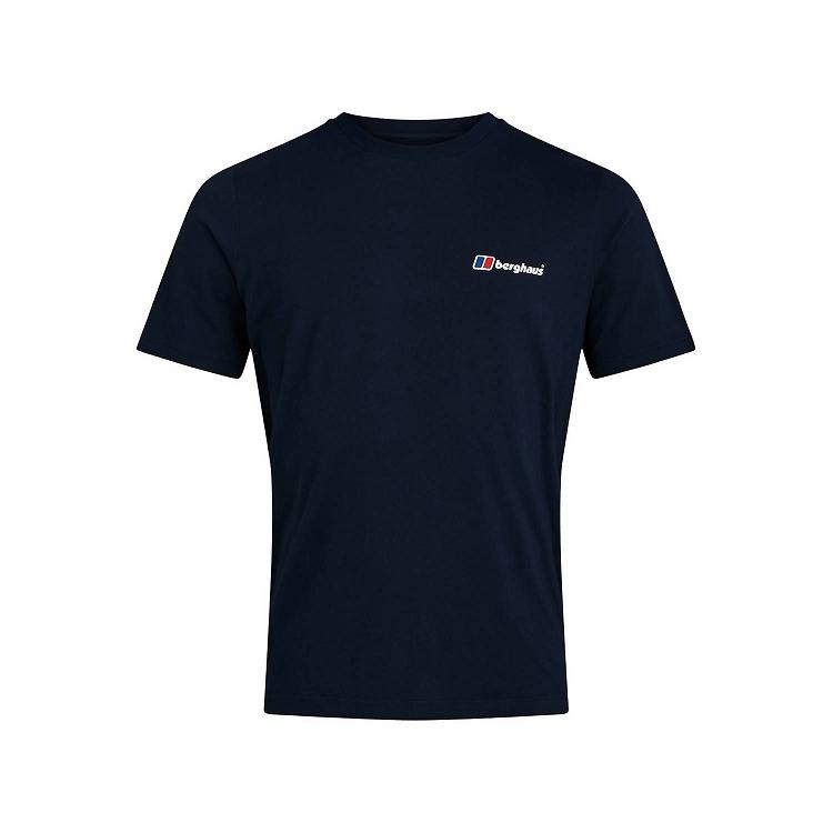 Pánska Tričko Berghaus Organic Logo Tmavo Modre Slovensko 8625XZKIY
